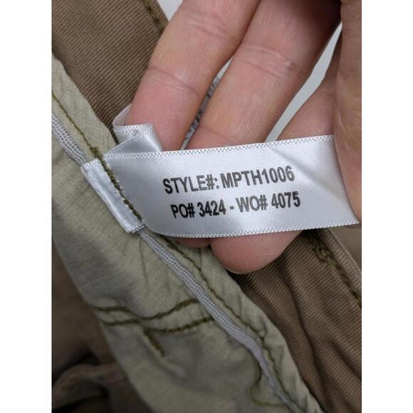 Duer Cargo Joggers Pants Mens 29X32 Outdoor Cargo Hiking Stretch Beige Zip Ankle - Picture 12 of 12